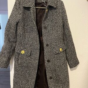 Sam Edelman Black and White Trench Coat